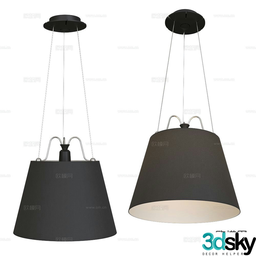 Artemide dining room chandelier 3d model
