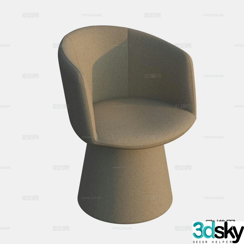 Modern chair leisure chair 3d model