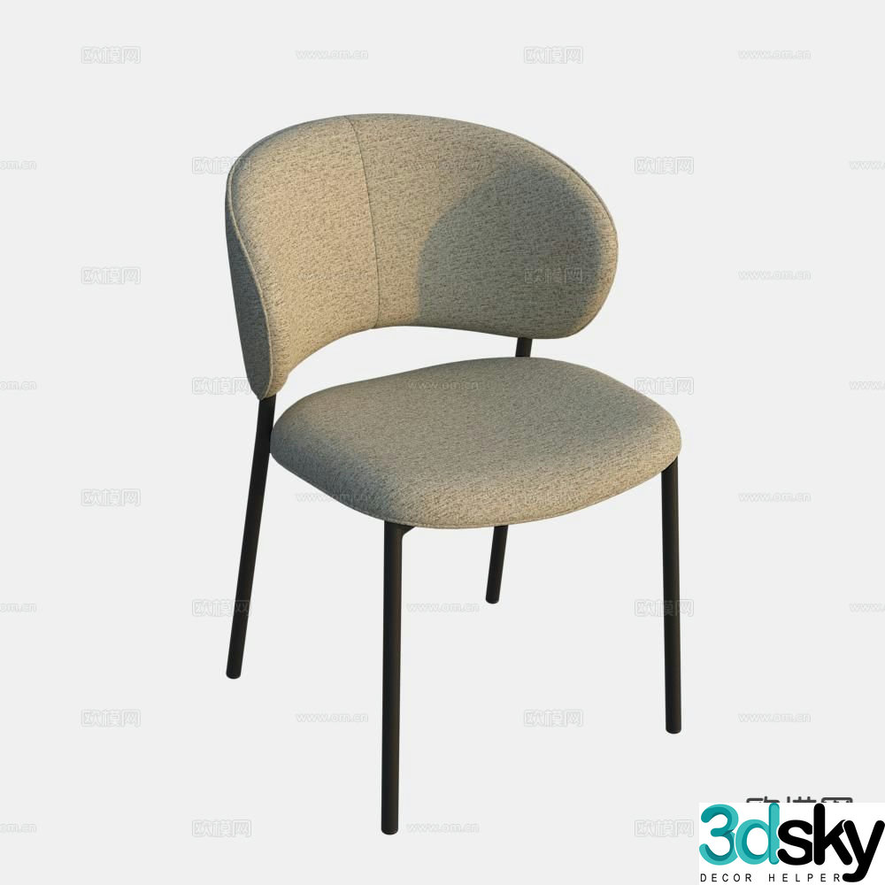 Modern chair leisure chair 3d model