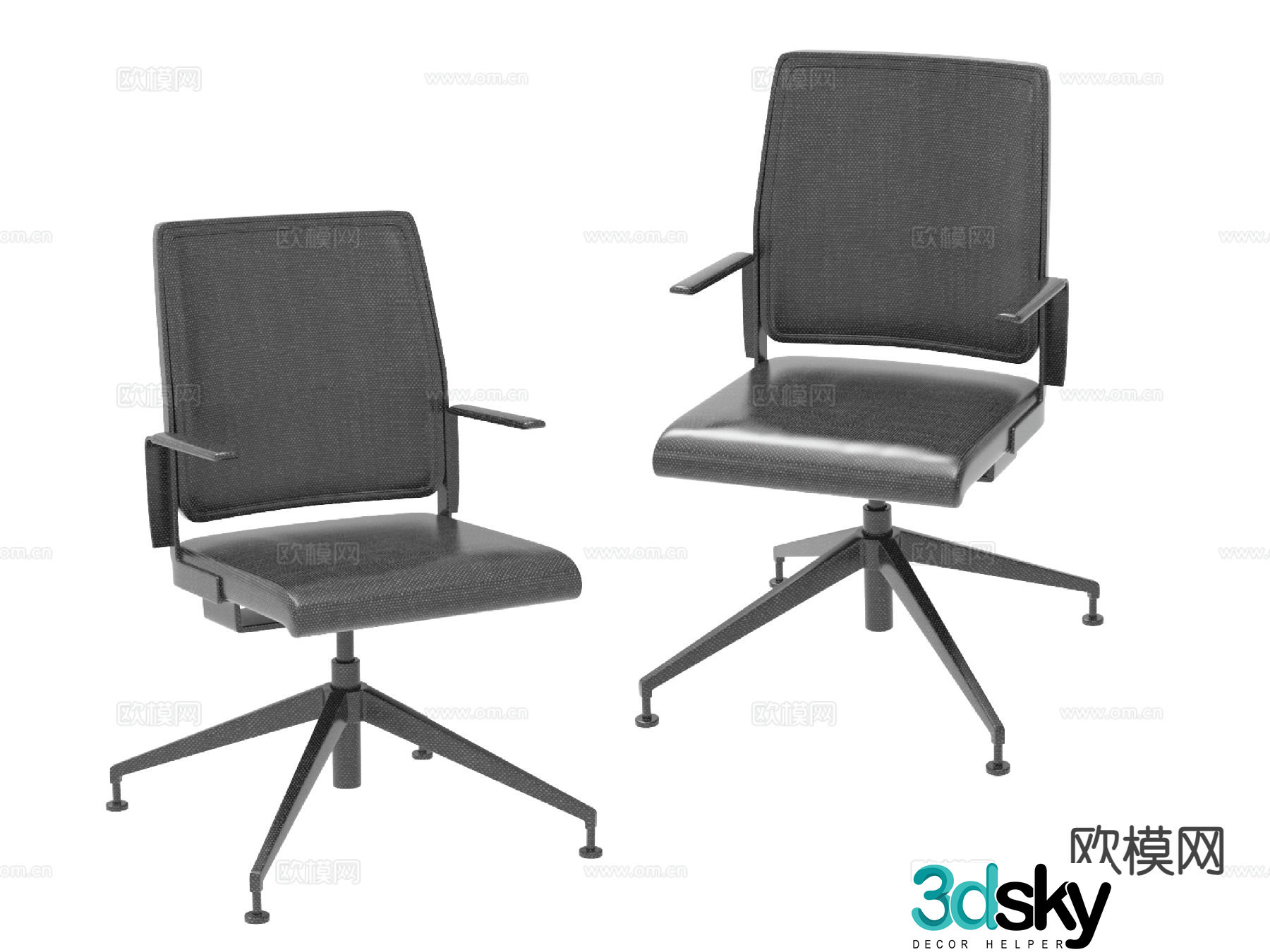 Office chair conference chair staff chair 3d model
