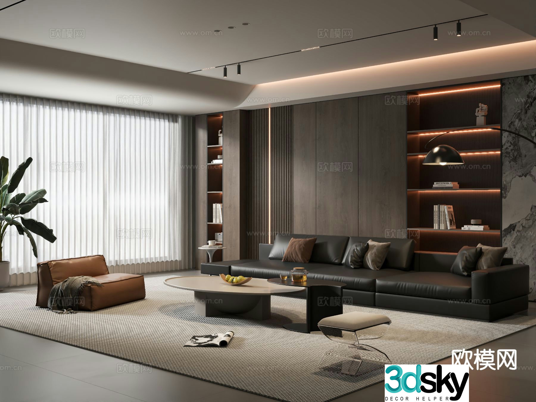 Italian living room 3d model