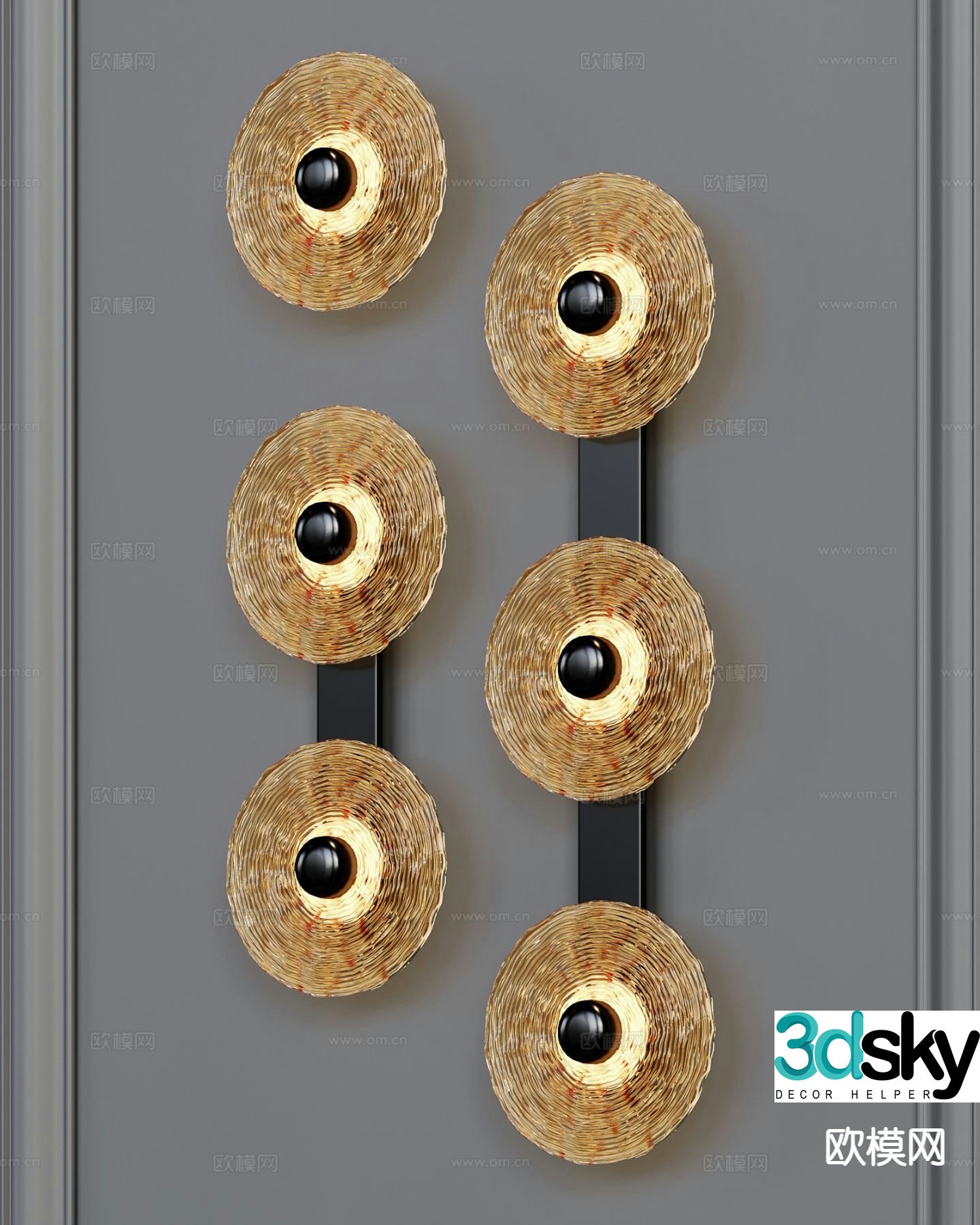 Modern wall light metal wall light 3d model