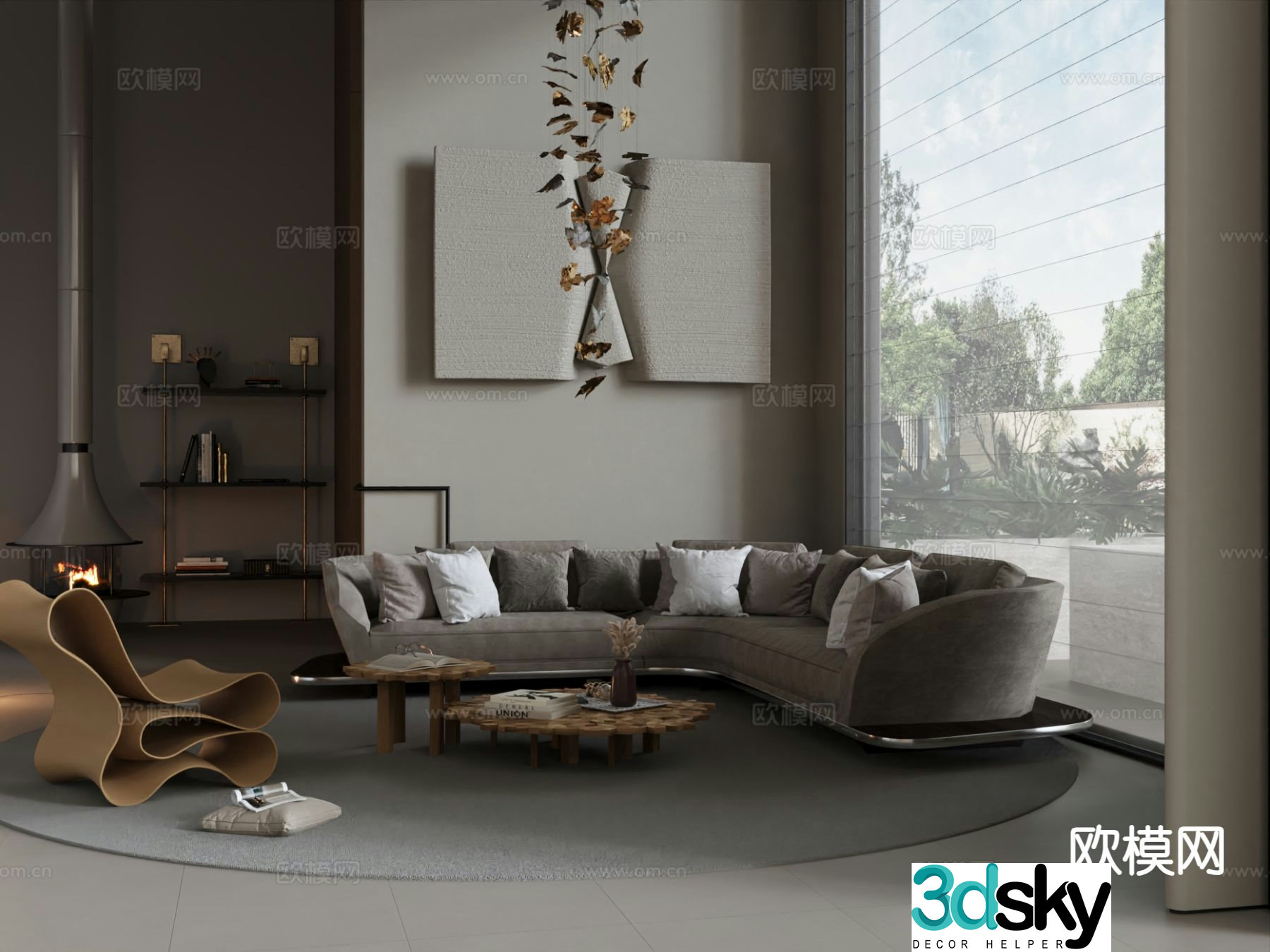 Wabi Sabi modular sofa corner sofa 3d model