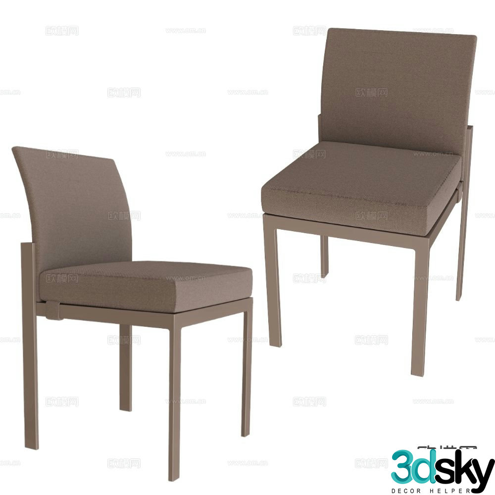 Sifas modern chair dining chair 3d model