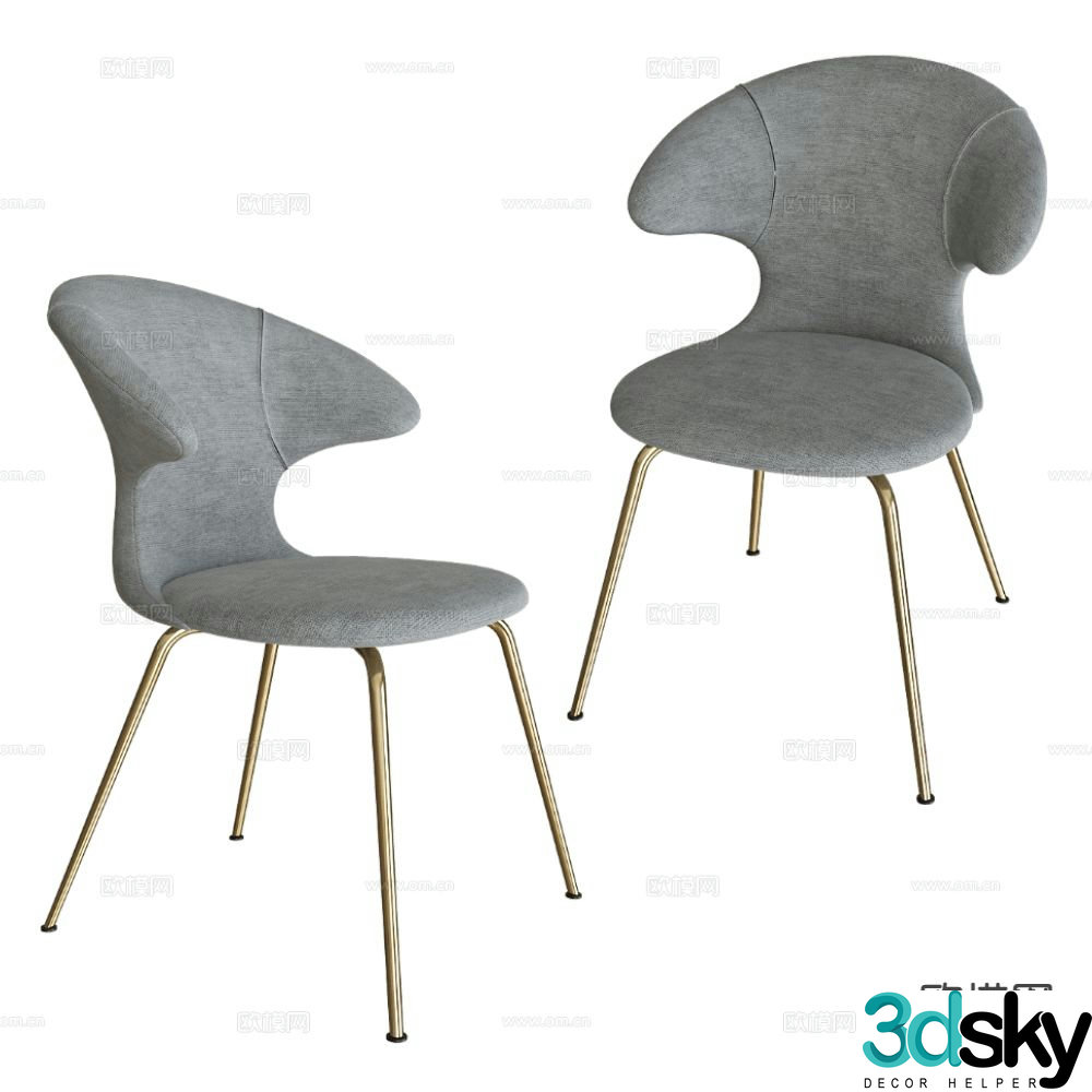 UMAGE Italian style dining chair 3d model
