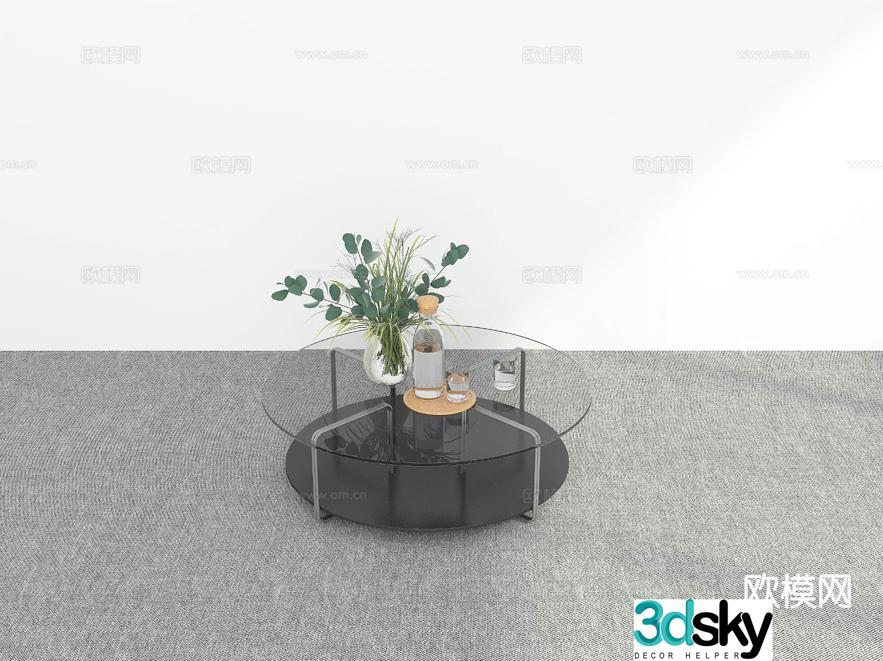 Modern coffee table 3d model