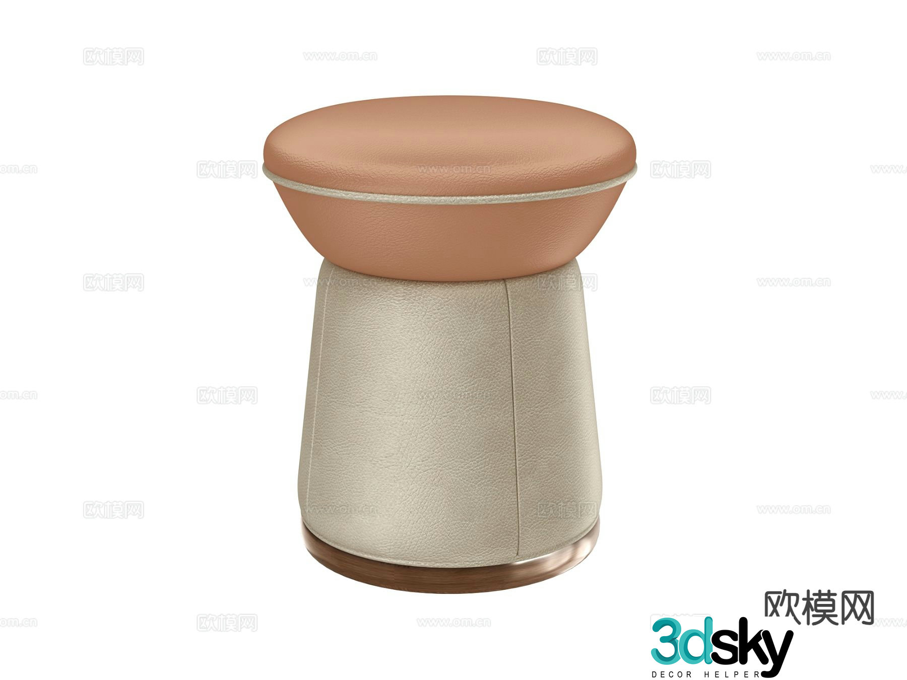 Stool round stool 3d model