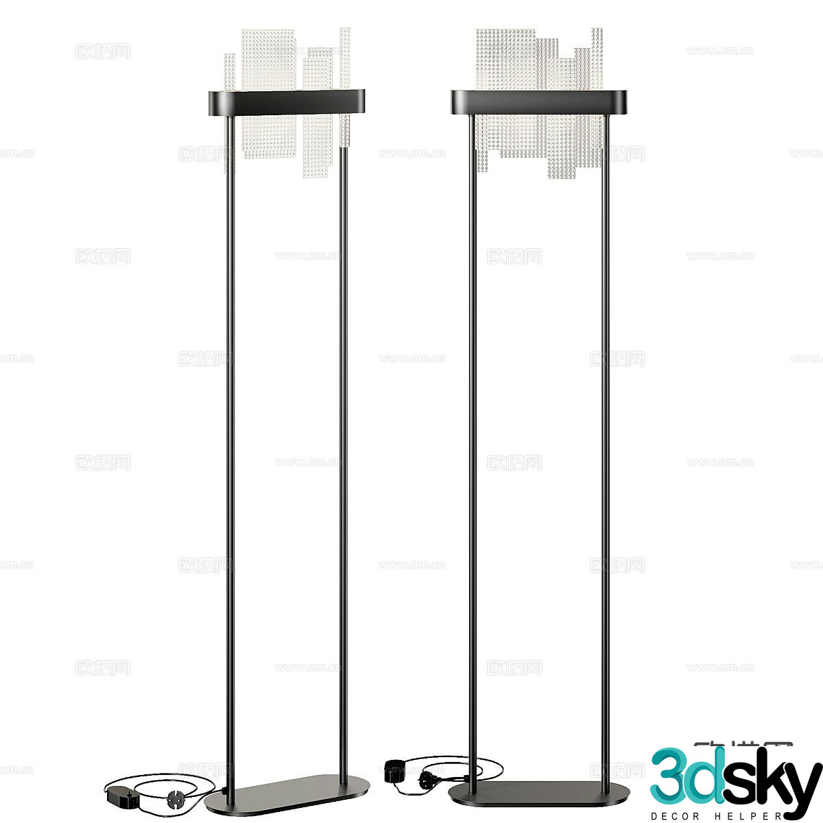 Italian floor lamp 3d model
