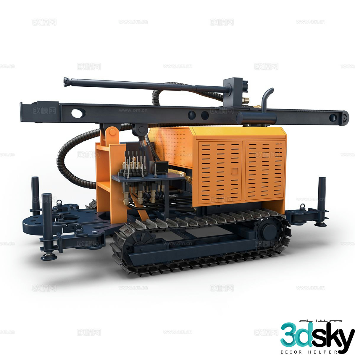 Industrial equipment factory equipment 3d model