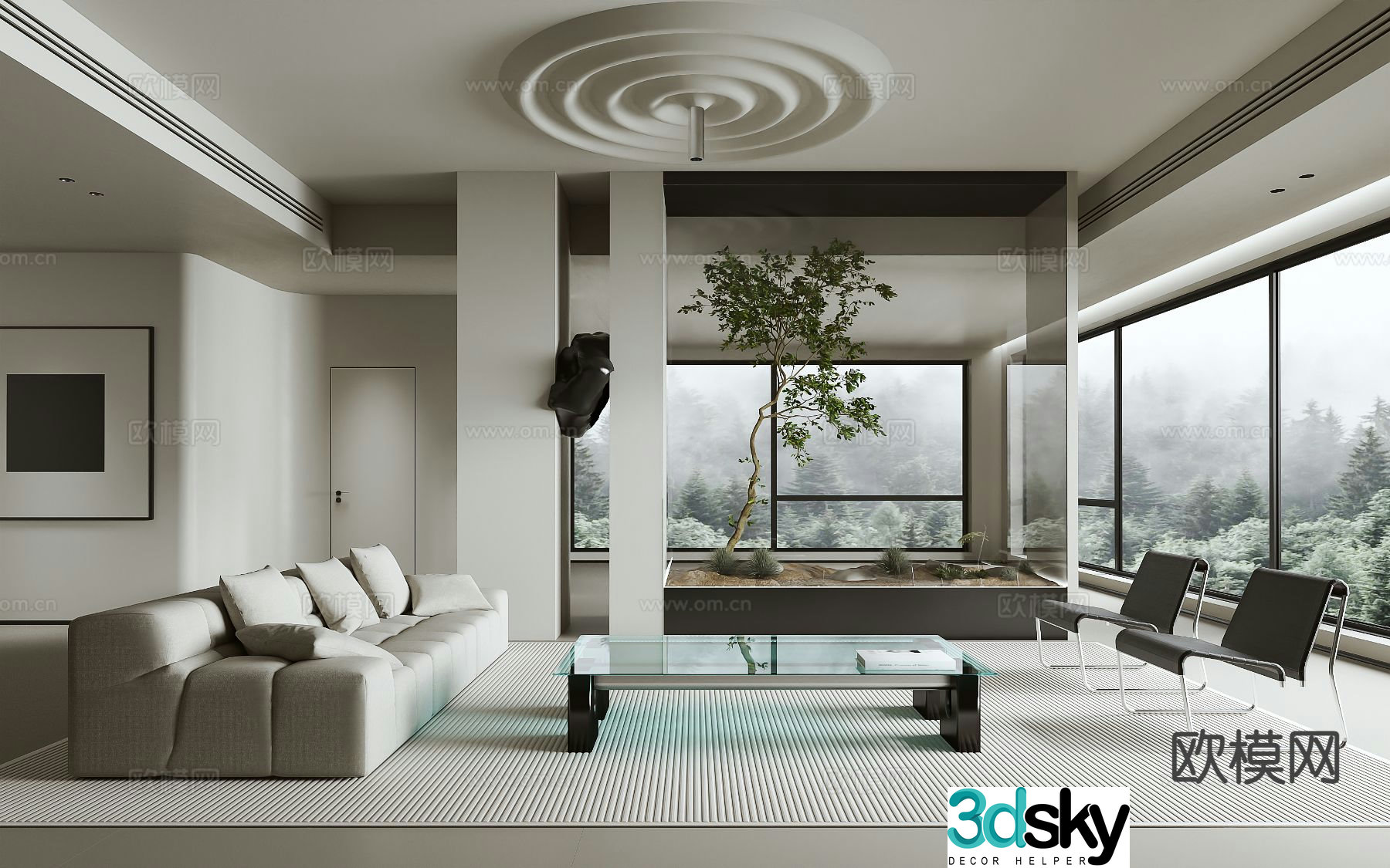 Italian living room 3d model