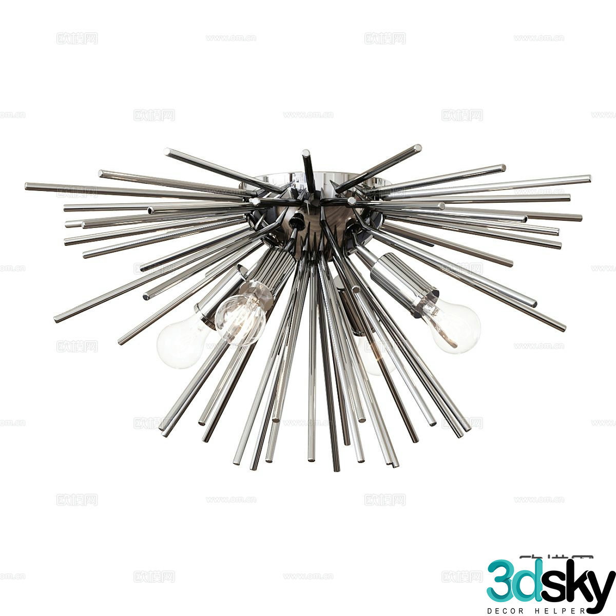Light luxury ceiling lamp 3D model