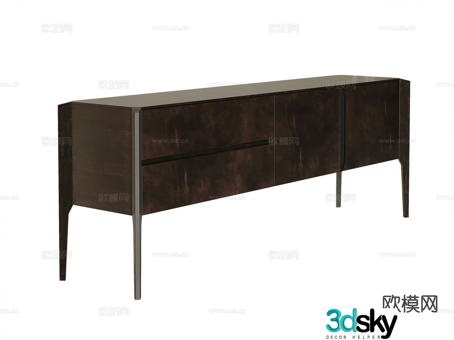 Modern entryway cabinet side cabinet 3d model