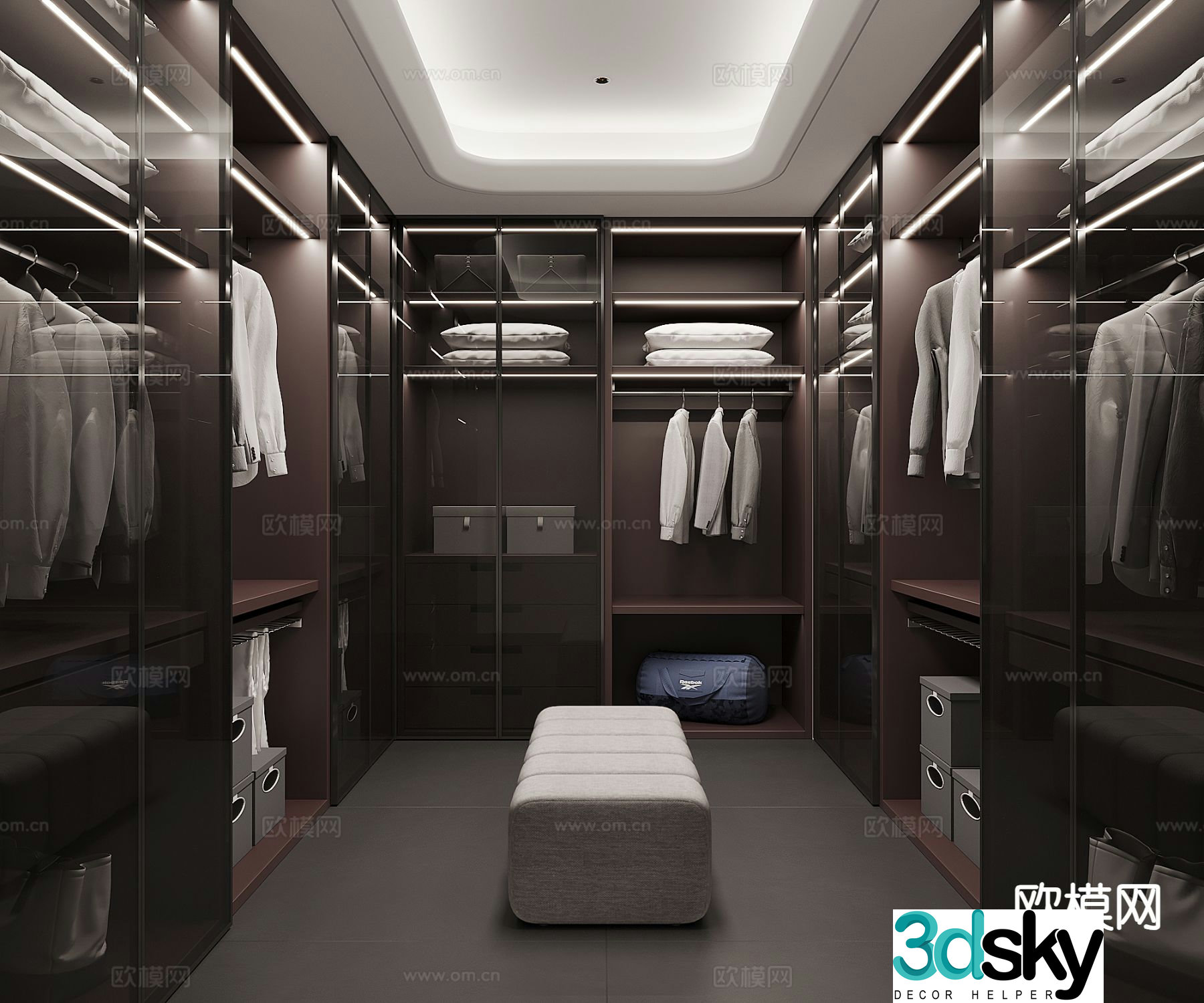 Italian cloakroom 3D model
