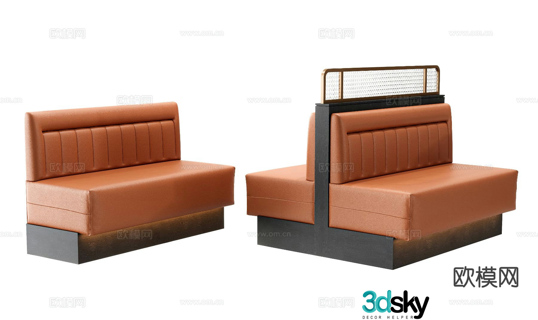 Card seat sofa backrest sofa 3d model
