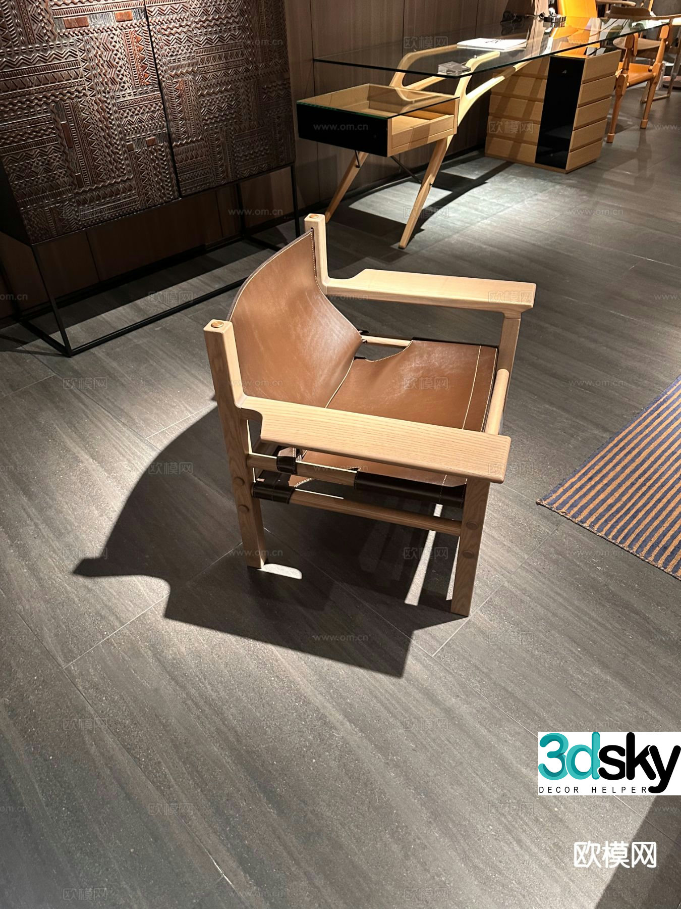 Modern armchair lounge chair 3d model