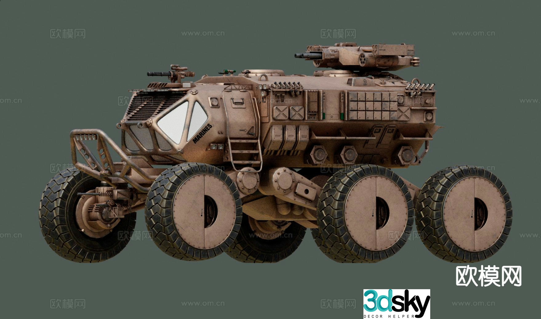 combat vehicle armored vehicle 3d model