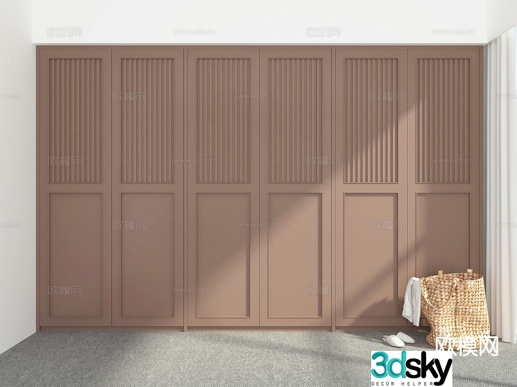 Modern wardrobe 3d model