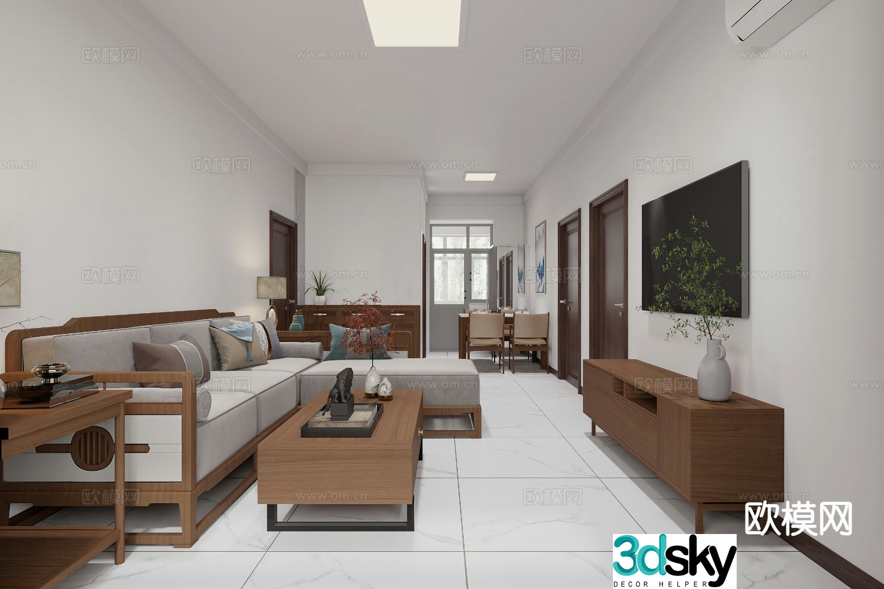 New Chinese restaurant 3D model