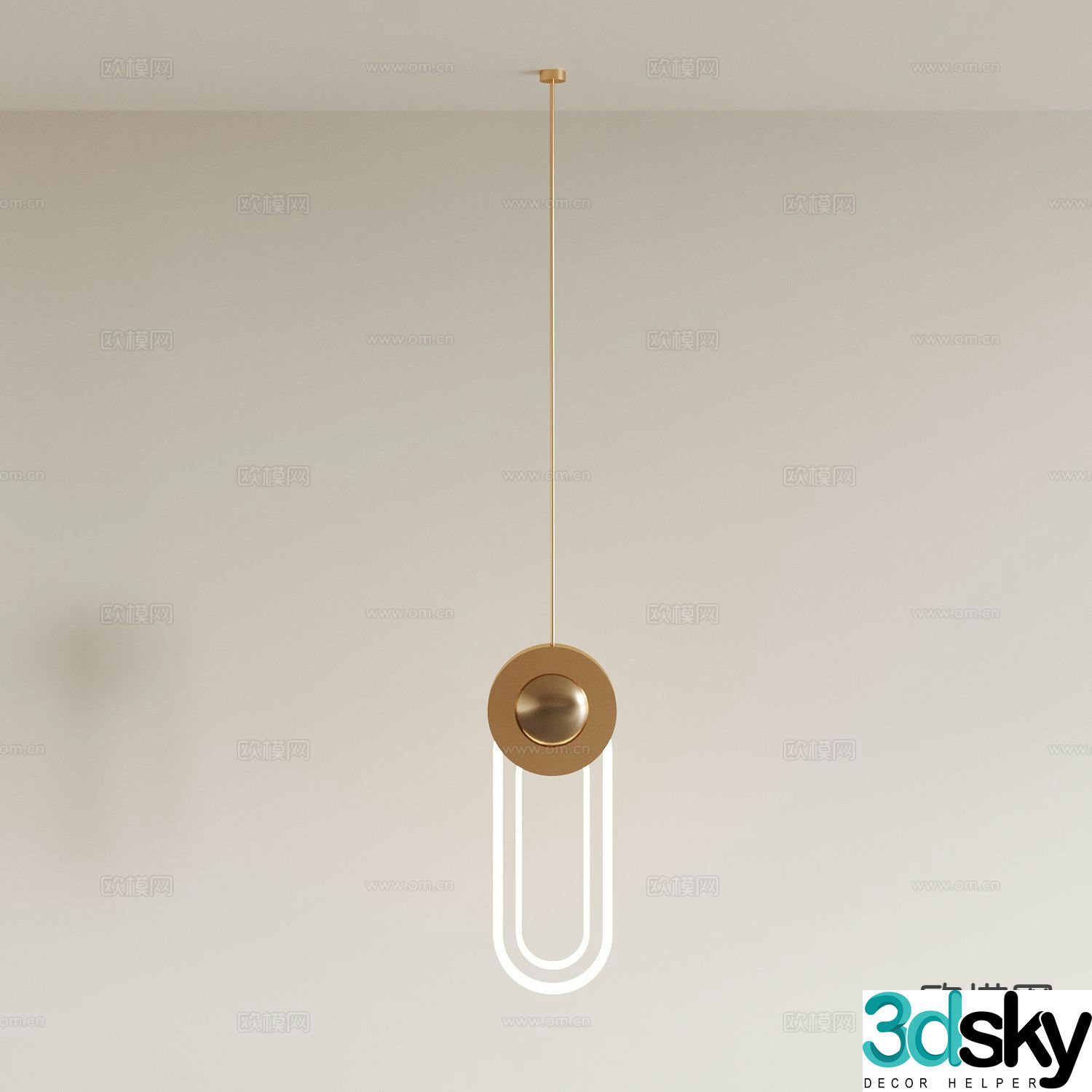Light luxury chandelier restaurant chandelier bar chandelier 3D model