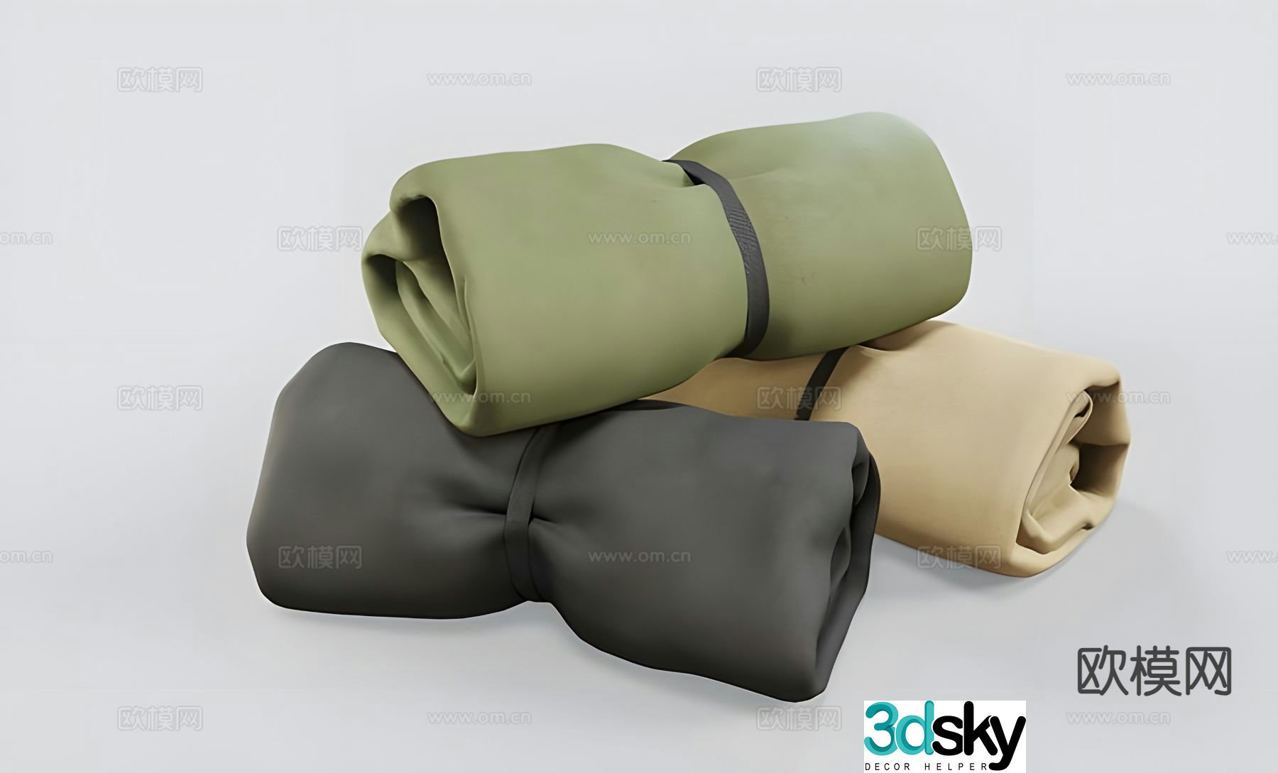 Roll cloth 3d model
