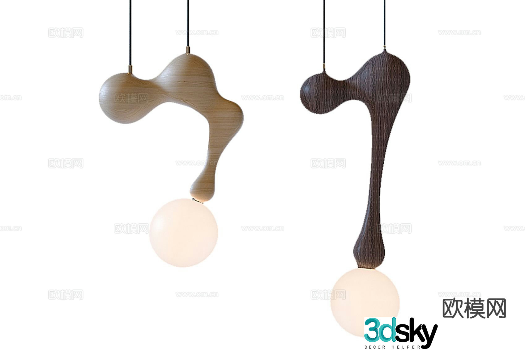 Nordic small chandelier bedside small chandelier 3d model