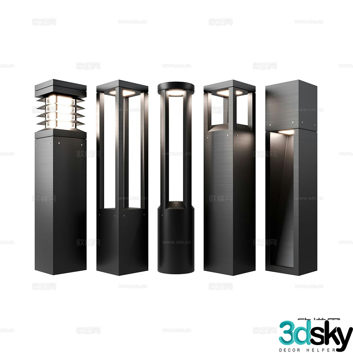 outdoor lamp street lamp lawn lamp 3d model