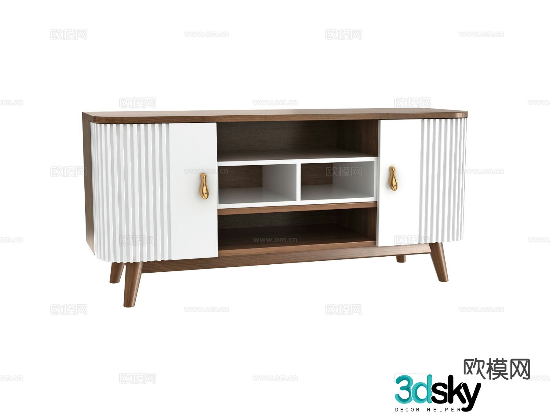 New Chinese style TV cabinet 3d model