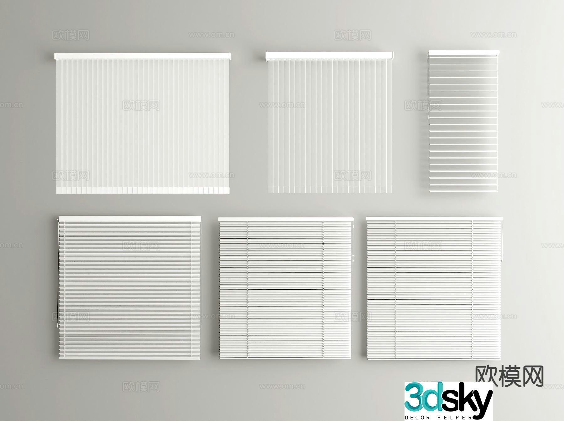 Modern Venetian Blinds 3d model