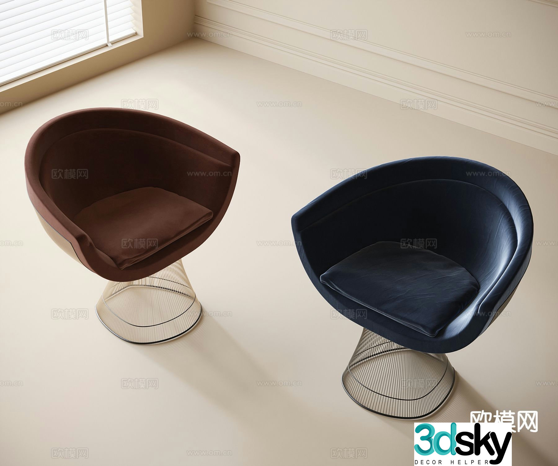 Modern lounge chair 3d model