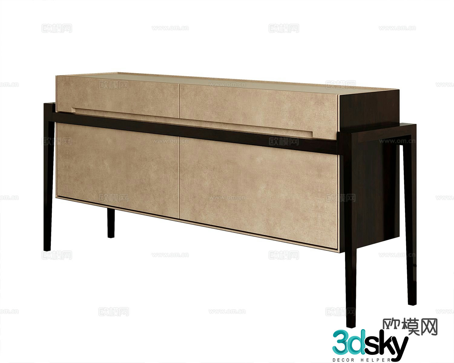 Modern entryway cabinet side cabinet 3d model