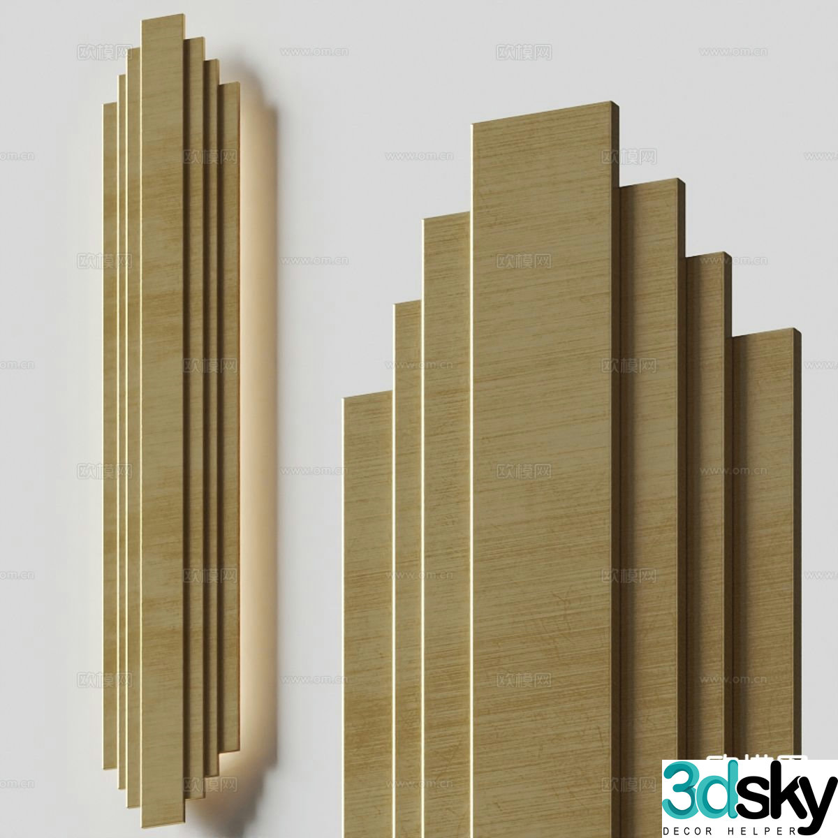 Light luxury wall lamp 3D model