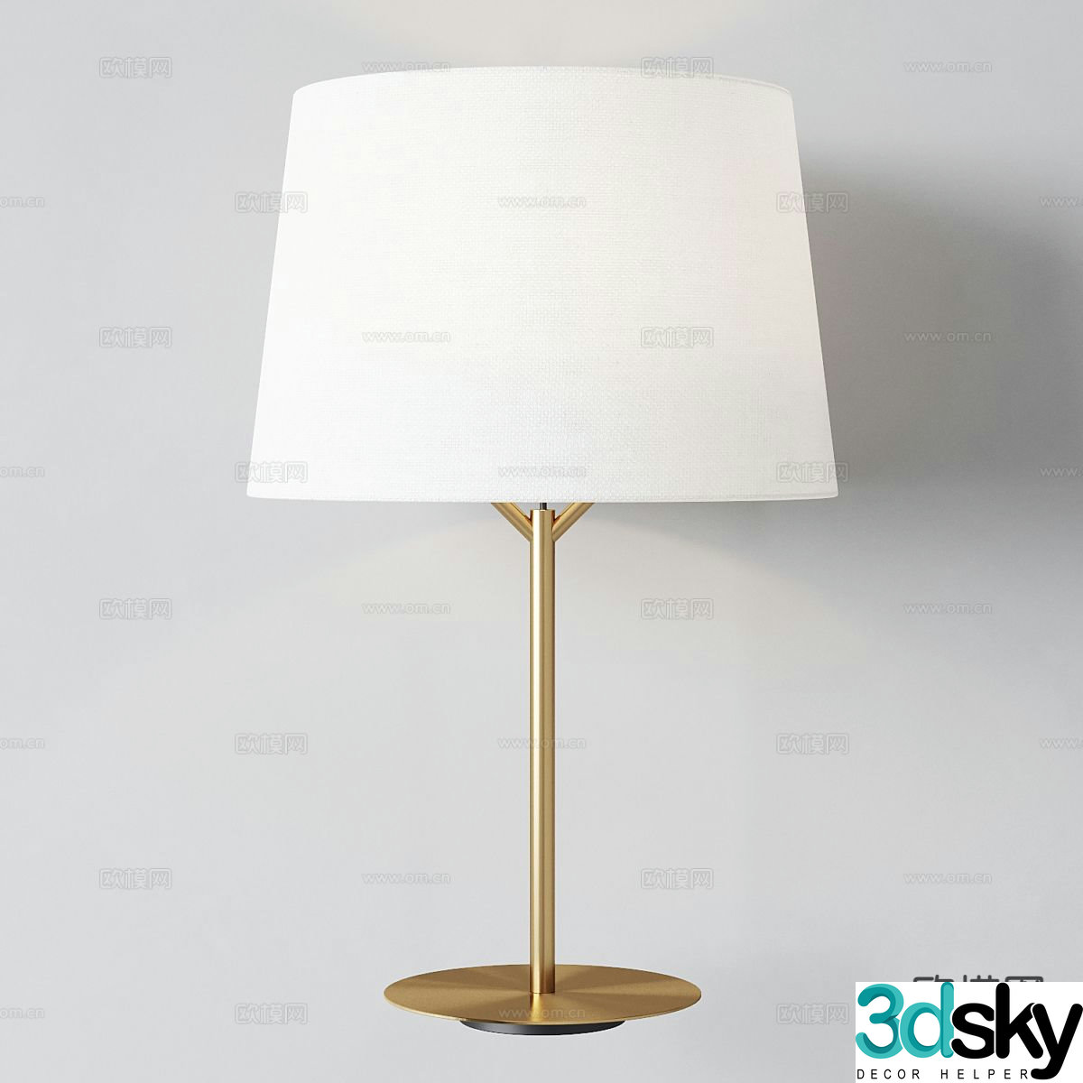 Light luxury table lamp 3D model