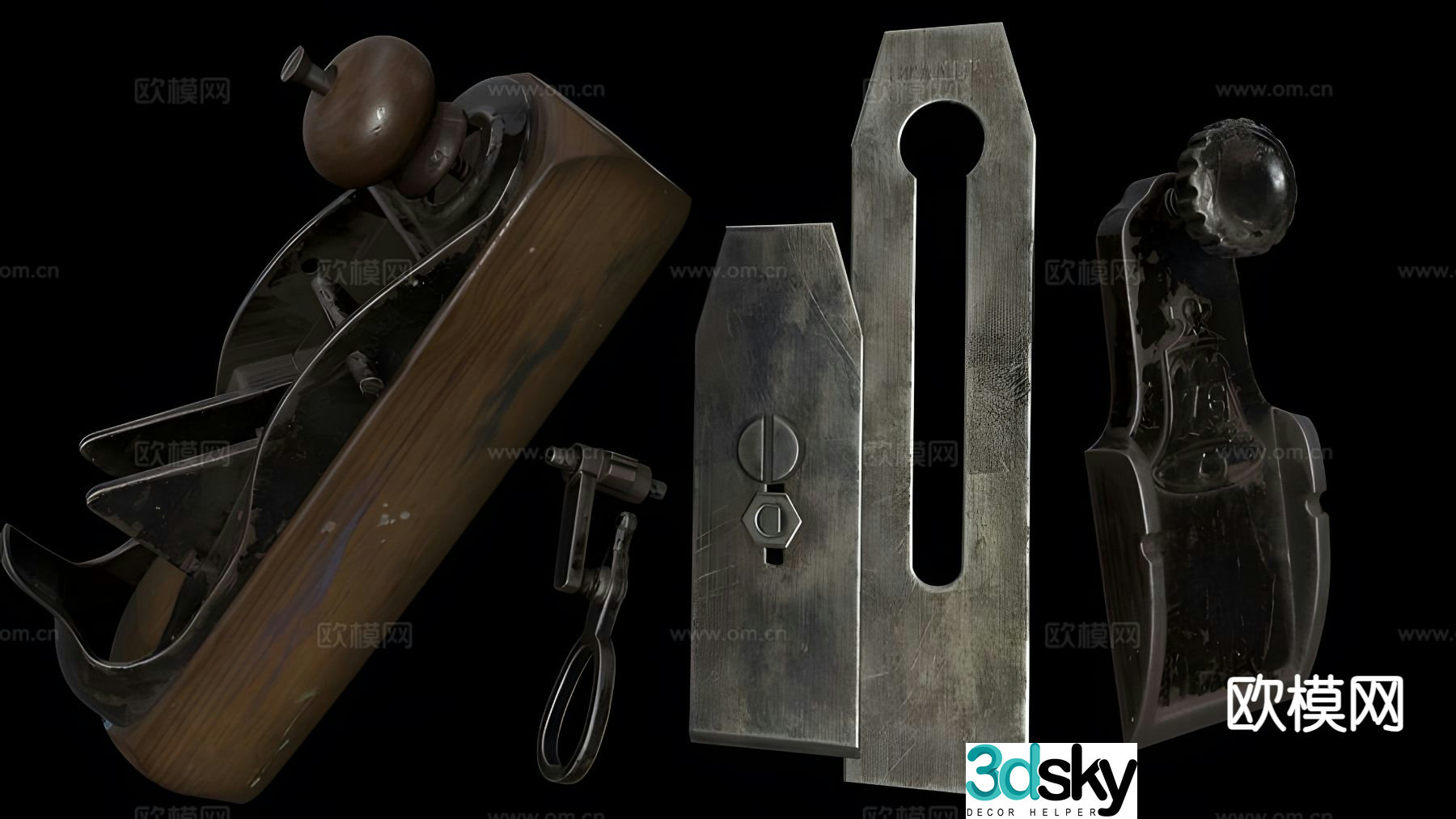 woodworking tools 3d model