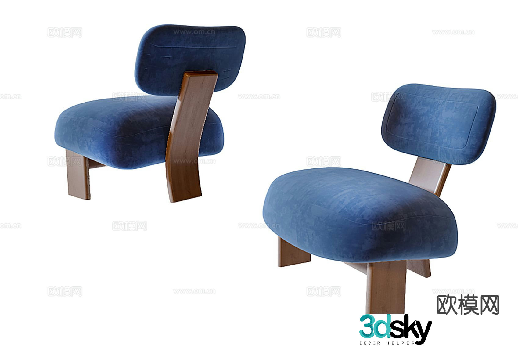 Single sofa leisure sofa 3d model