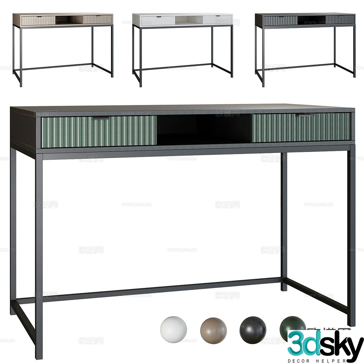 Modern dressing table dressing table 3d model