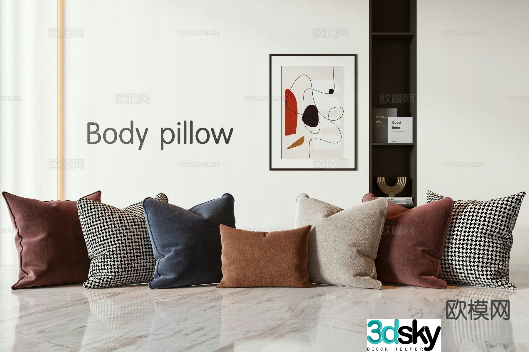Modern pillow pillow 3d model