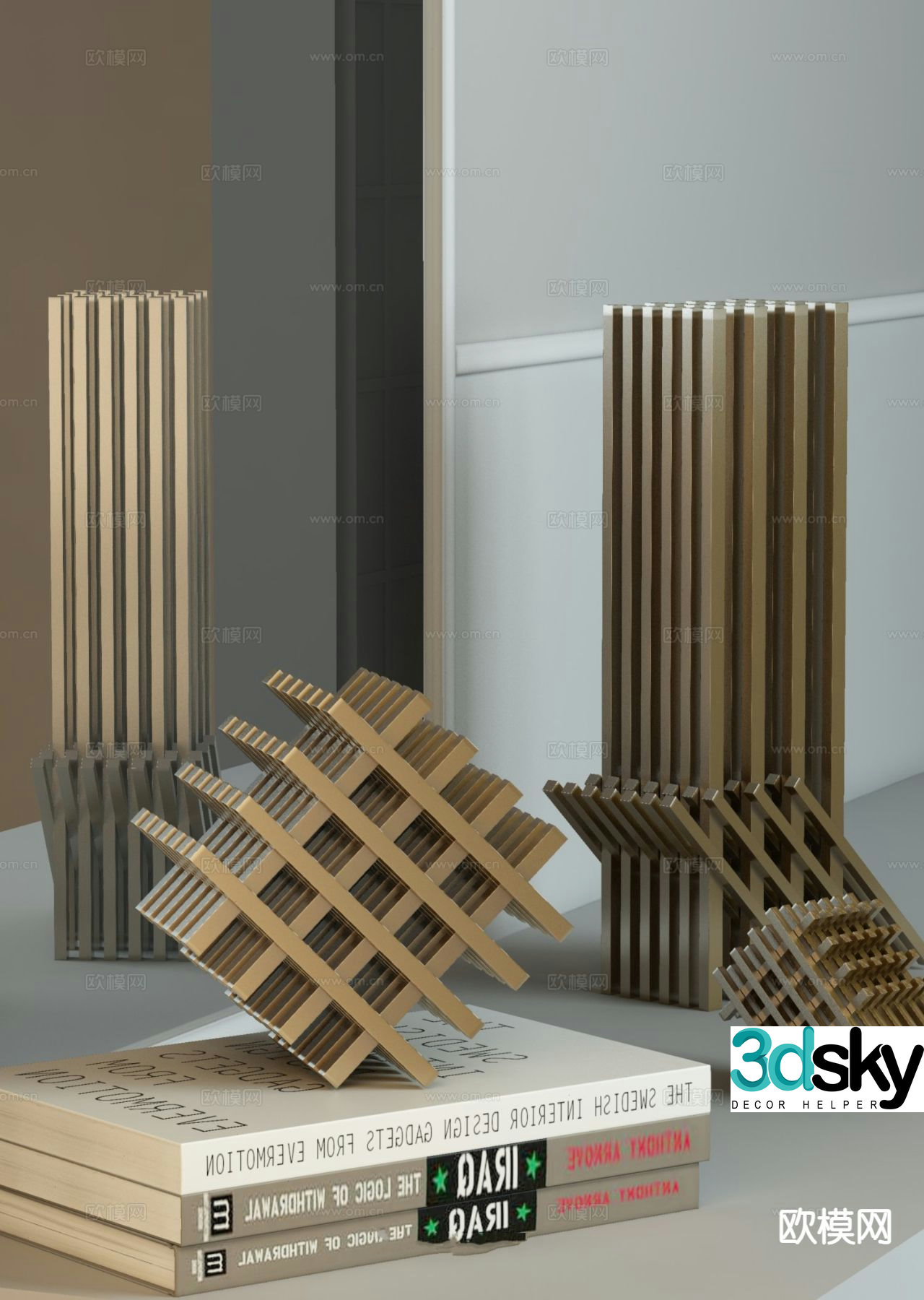Modern jewelry ornaments handicrafts decorations 3d model
