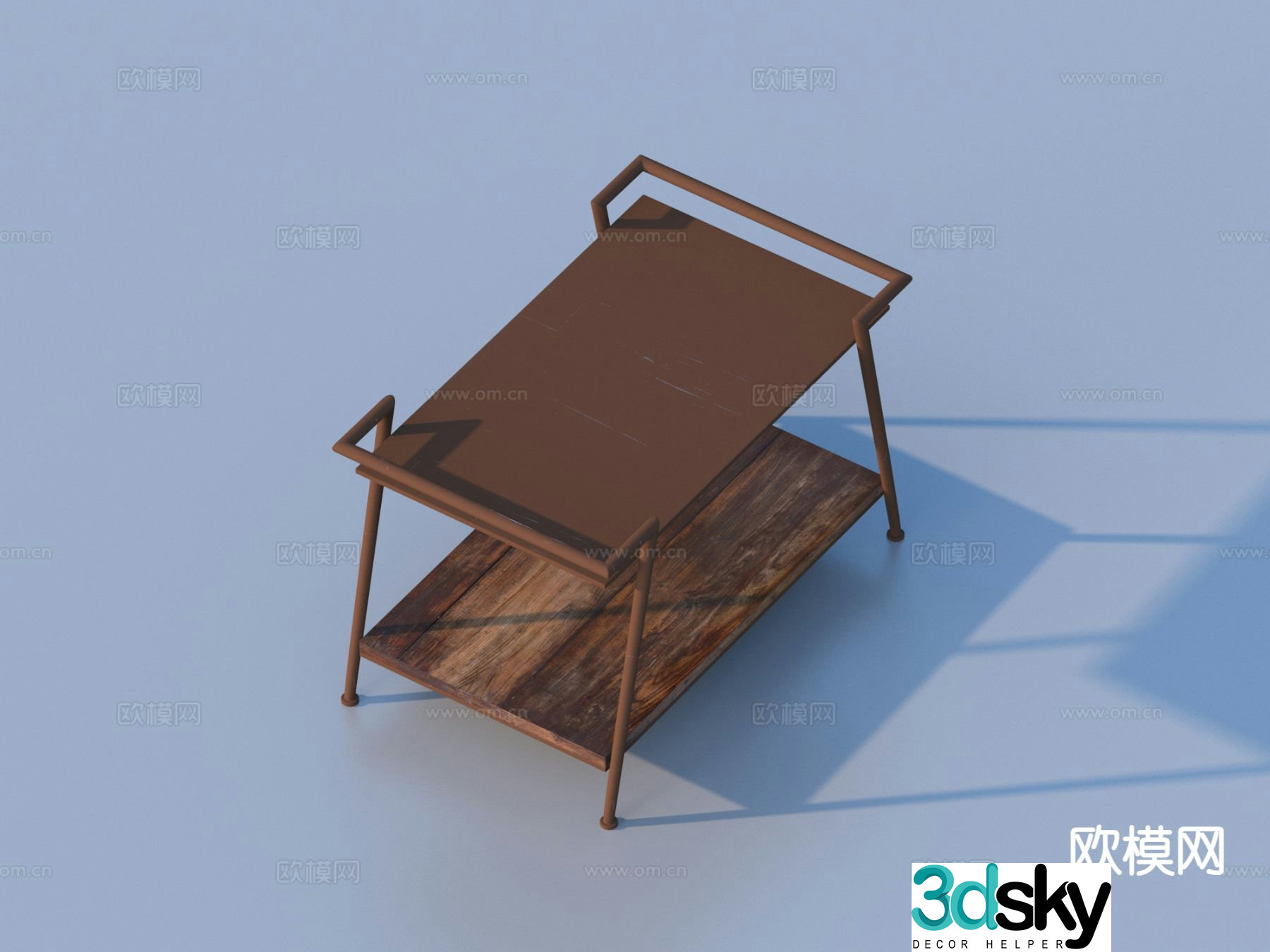 Nordic corner table side table table table 3d model