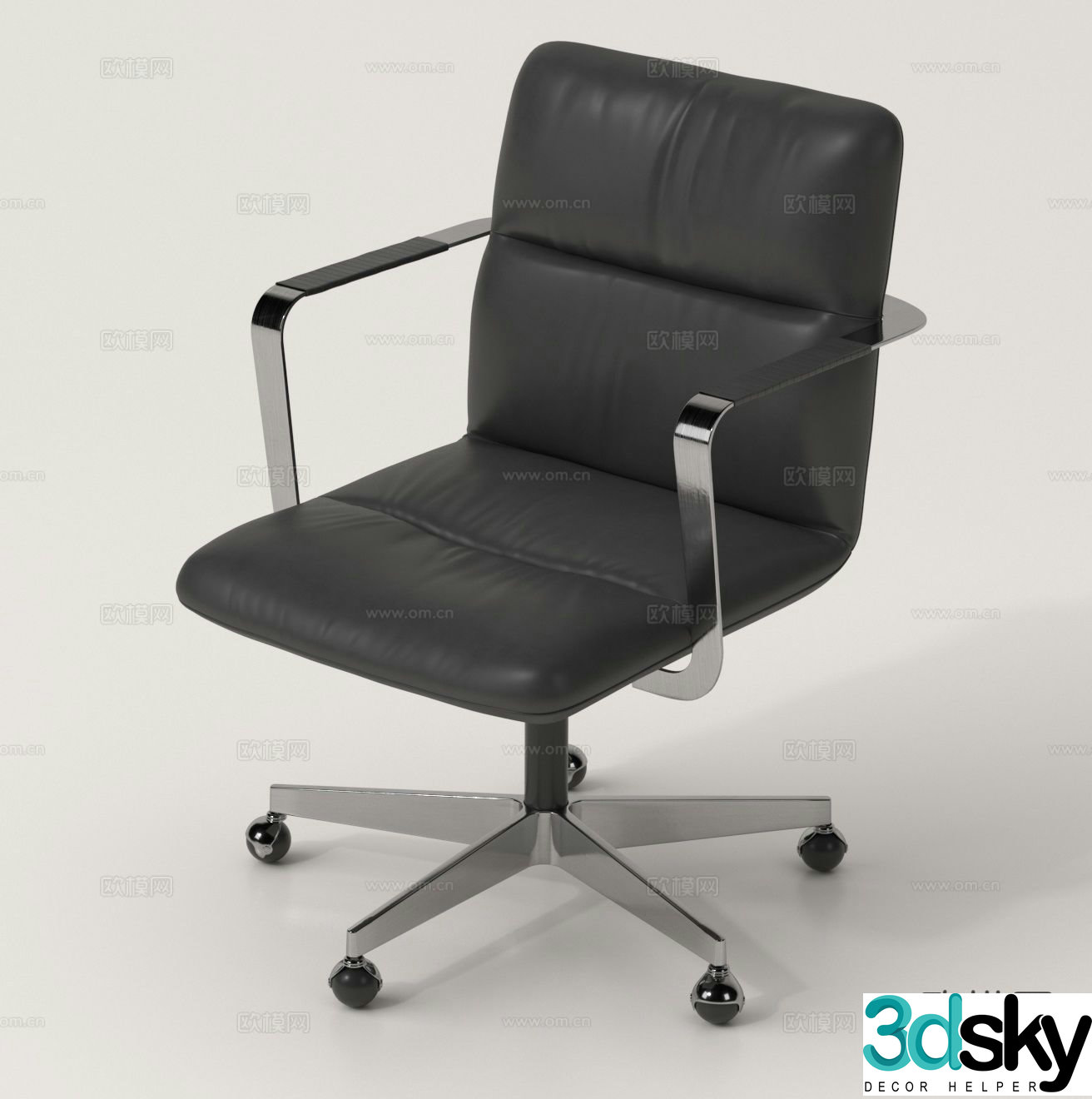 Office chair work chair employee chair swivel chair 3d model