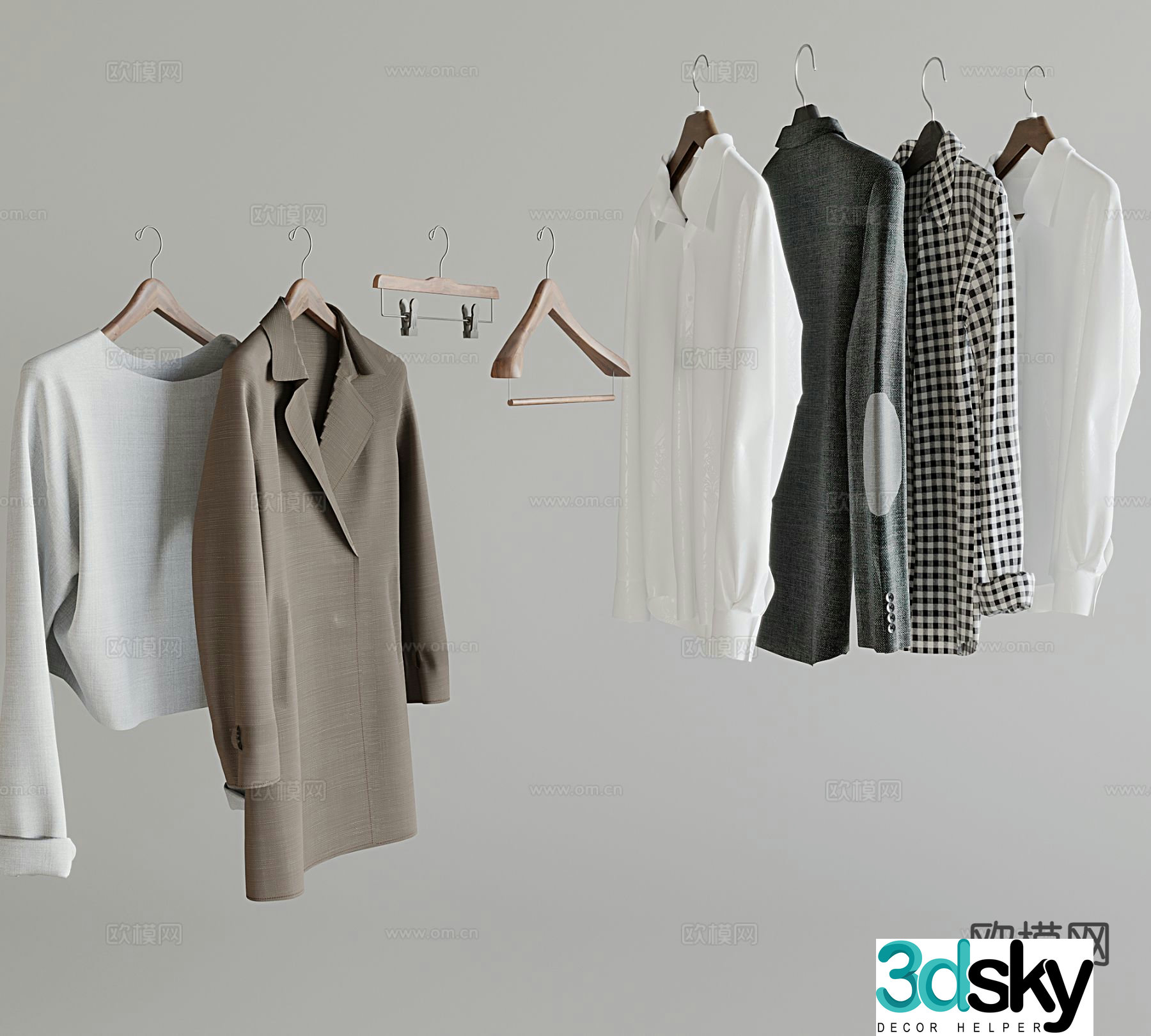 Clothes Apparel Men’s Clothing Women’s Clothing Clothes Support Hanger 3d model