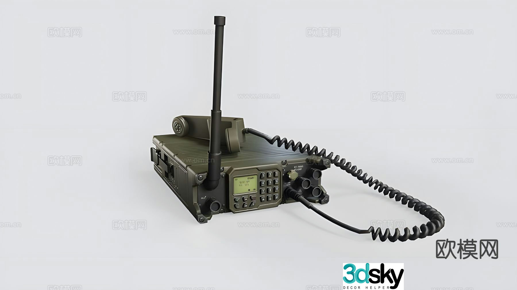 radio 3d model