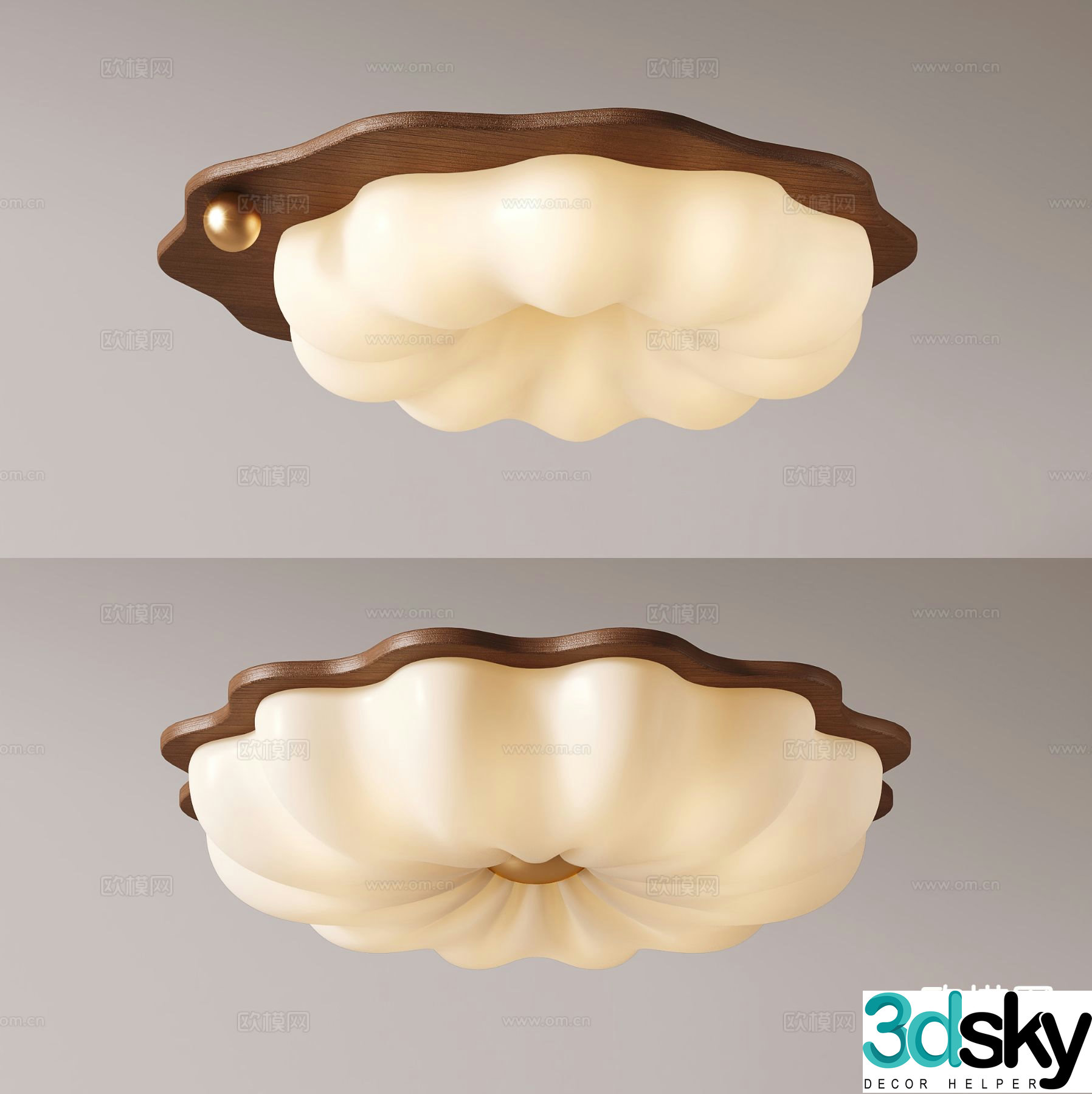 Medieval style ceiling lamp living room lamp 3d model