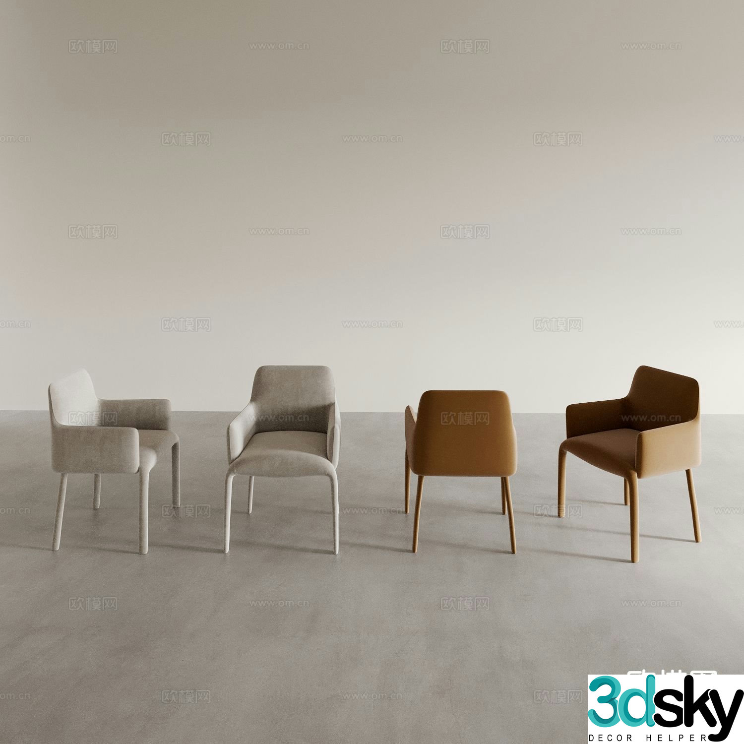 Modern chair sofa chair armchair 3d model
