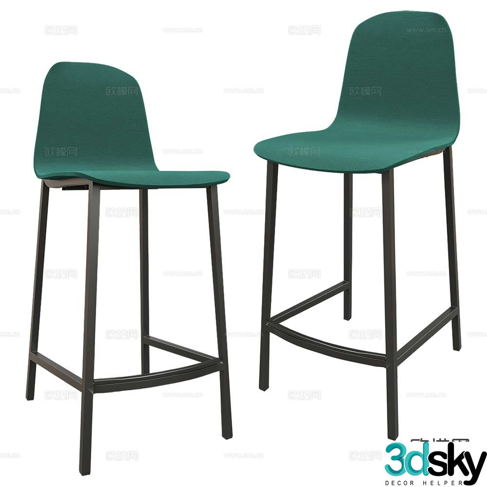 CANCIO modern bar stool bar chair 3d model