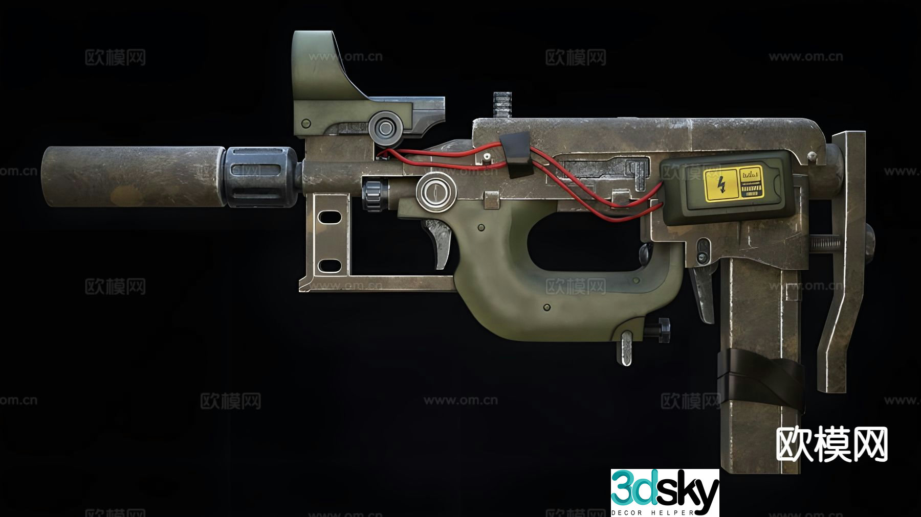 Advanced weapons 3d model