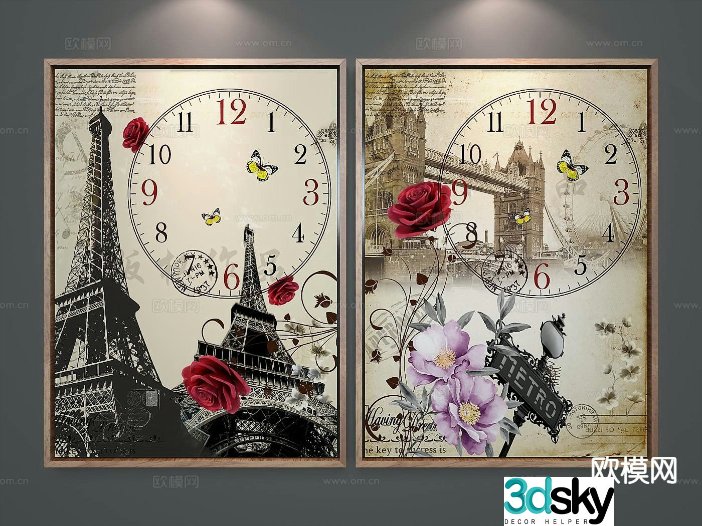 American minimalist painting architectural painting decorative painting 3D model