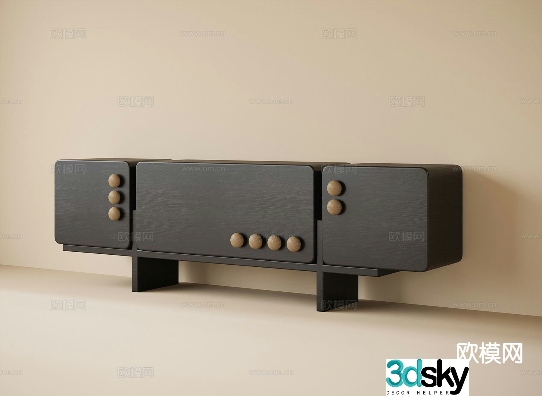 Modern TV cabinet 3d model