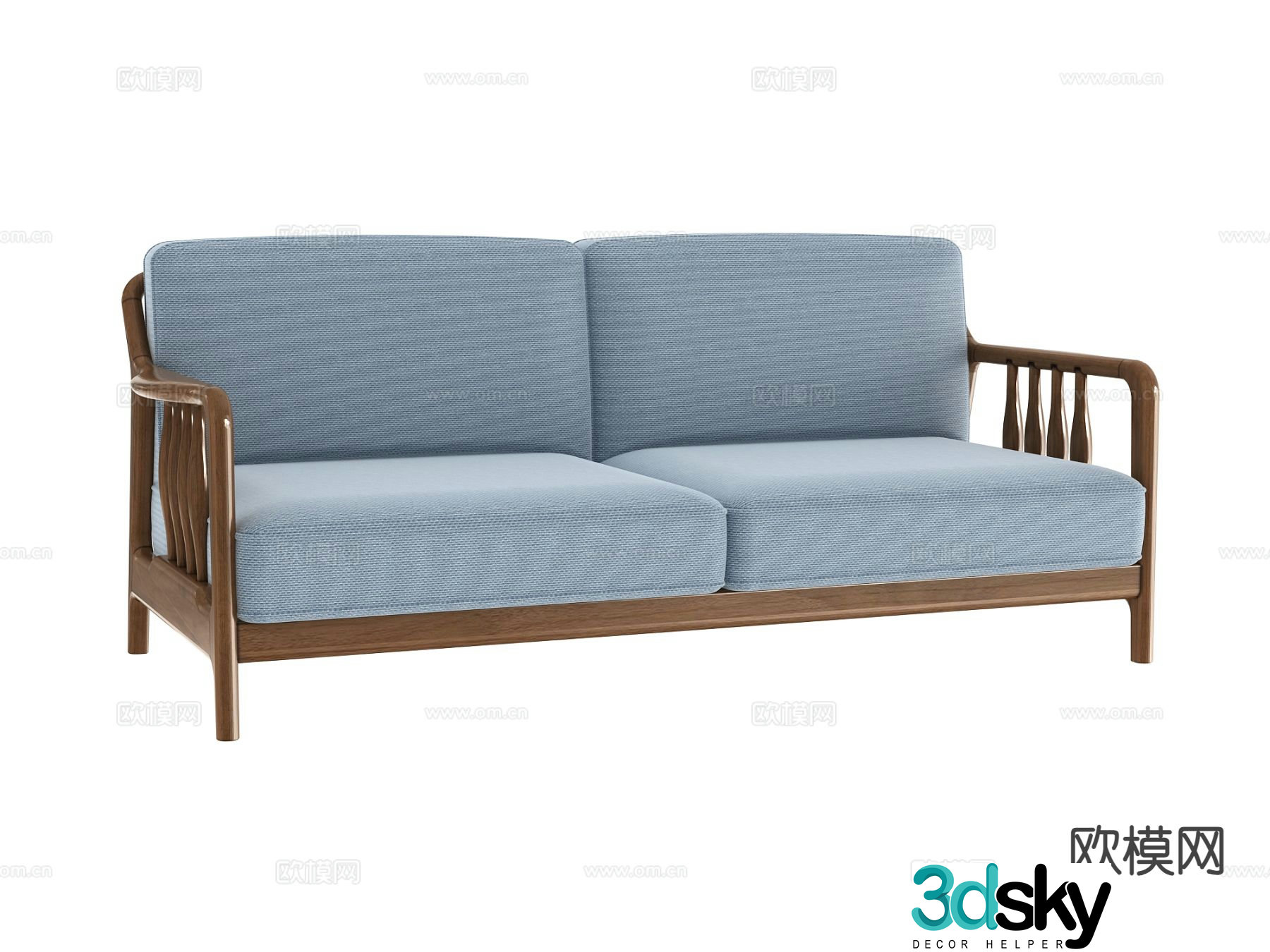 Double sofa 3d model