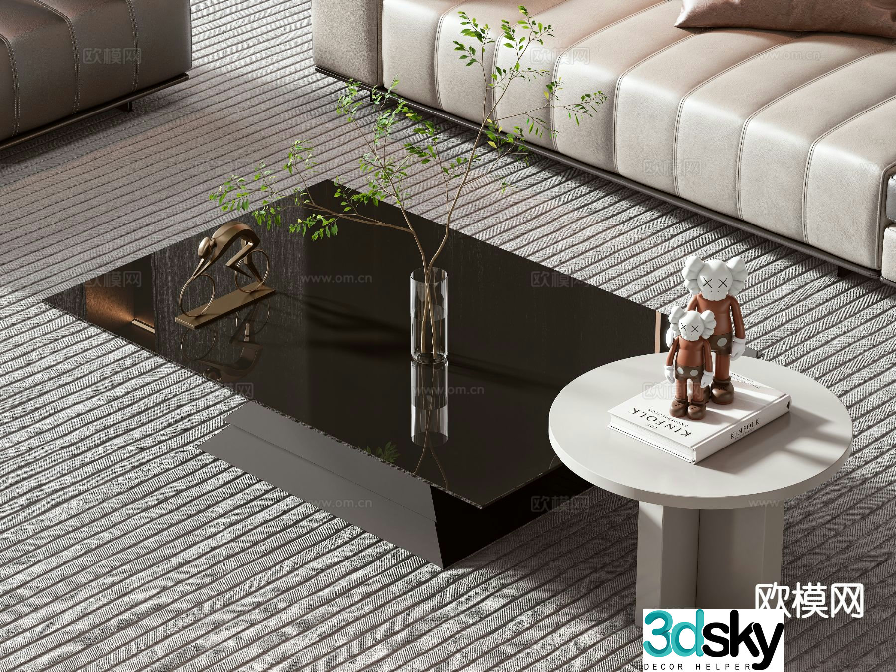 Modern coffee table 3d model