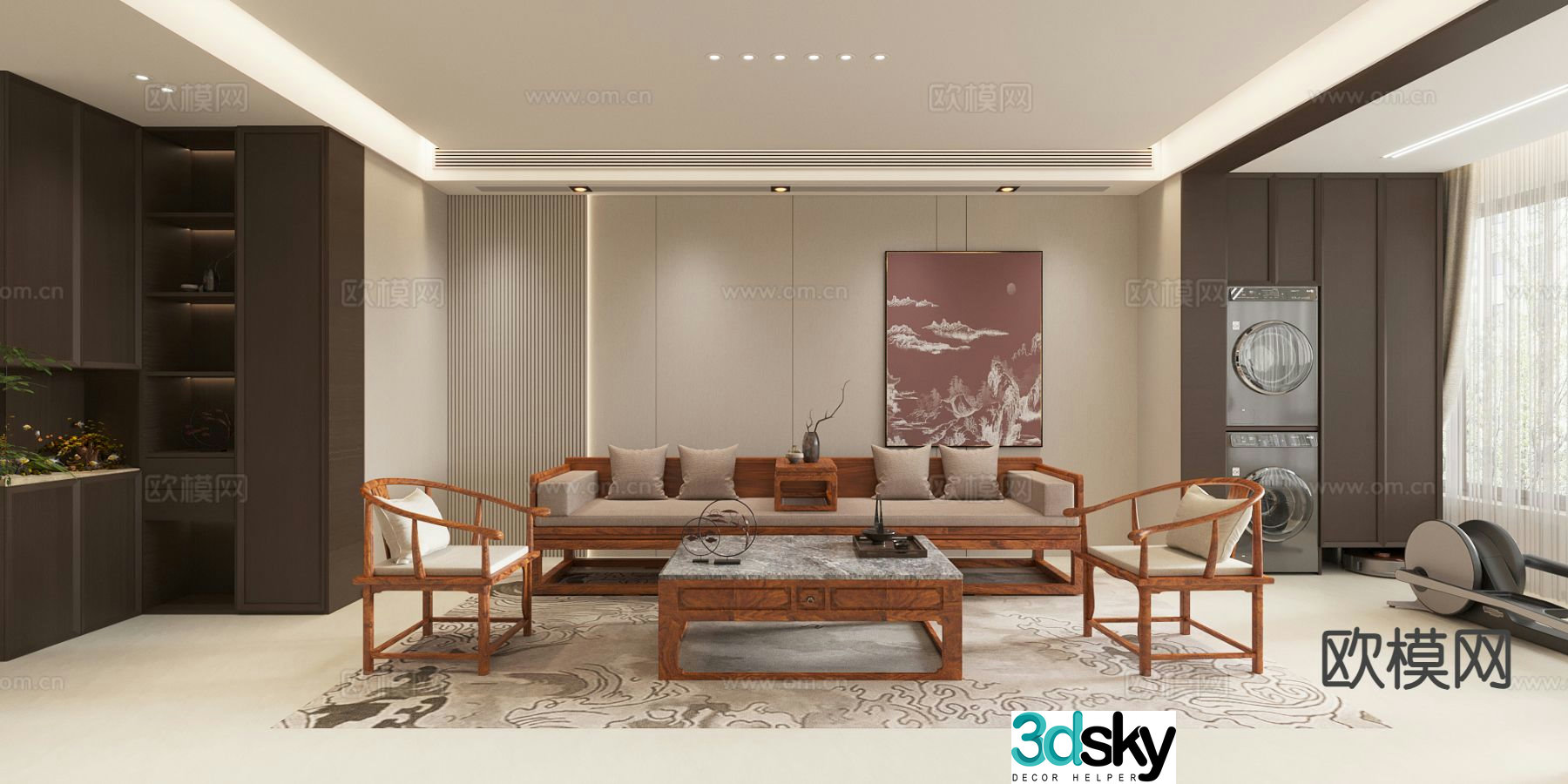 New Chinese restaurant 3D model